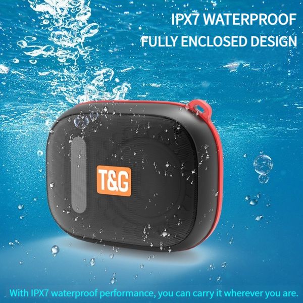 TG394 IPX7 Wasserdichte kabellose Lautsprecher Tragbare Outdoor-Bluetooth-Soundbox Mini-Subwoofer TWS Freisprechanruf Radios am FM TF