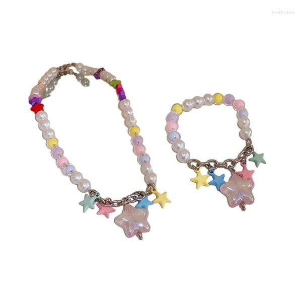 Colares com pingente colar de resina pulseira de praia joias adequadas para mulheres meninas