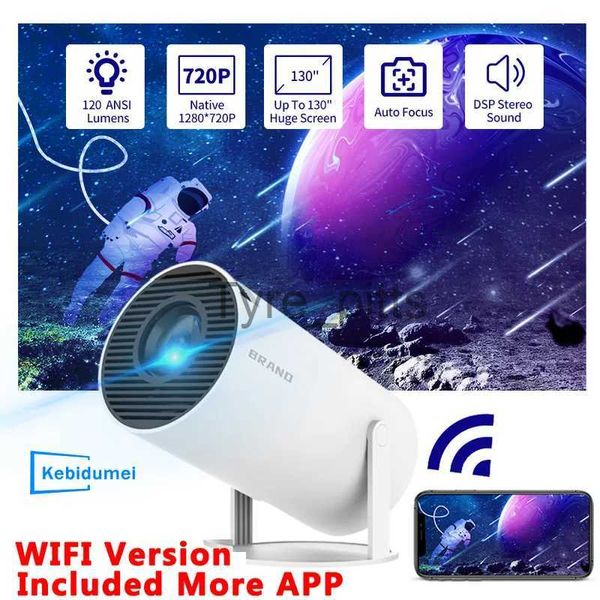 Altri accessori per proiettori WIFI Proiettori portatili 4K MINI Proiettore TV Home Theater Cinema Compatibile con HDMI Supporto Full HD Android 1080P Per telefono cellulare x0717