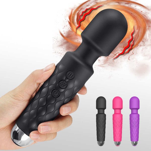 киска вибратор эротический секс-игрушка для женщины 20 узоры вибрация магическая палочка G-Spot Massager Женский мастурбатор
