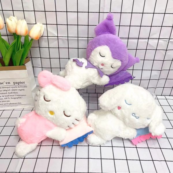 New Cute Sleeping Pillows Kuromi Plush Toy Children's Day Doll Birthday Gift Home Bedroom Decoration