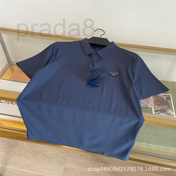 Polo da uomo firmata Summer Triangle Iron Logo Polo e maglietta da donna casual allentata manica corta versione corretta moda 3062