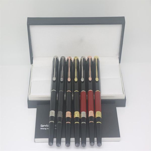Roller Pen de luxo William Shakespeare 7 cores estilo preto para baixo vermelho e dourado prata rosa ouro com número de série office sch255S