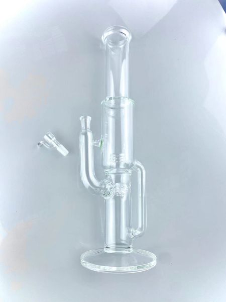 nargile sigara içme cam bong boruları 18 inç 18mm eklem 3 sıralı percs 360 kapak