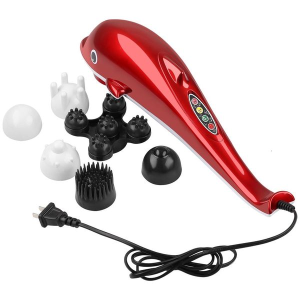 Outros Itens de Massagem Dolphin Massager Back Massage Hammer Vibration Infrared Rod Roller Cervical Spine Massage Full Body Relaxing Body Massager 230718