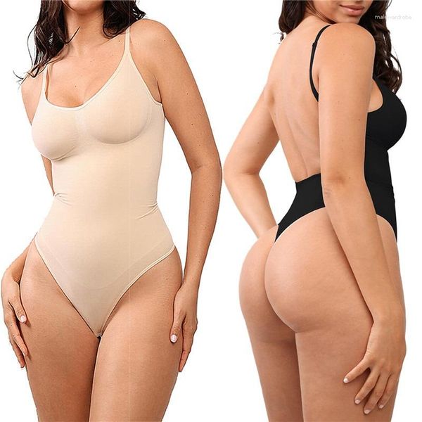 Modelador Modelador Feminino Body para Controle de Barriga Corpo Sem Costura Modelador de Quadril Levantamento de Quadril Sexy Macacão Modelador Mulher