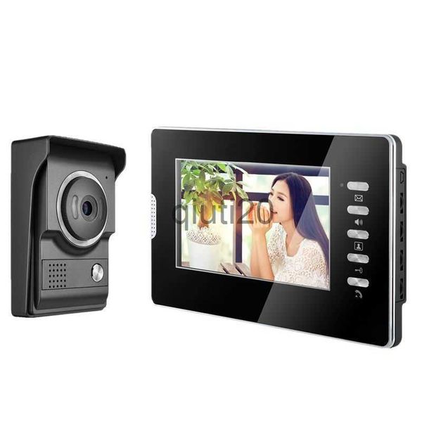 Другие интерфейсы управление доступом Kinjoin New 4 Wired Villa Video Door Phone 7Inch TFT ЖК -экрановый экран Ночное видение Цветная камера домашняя безопасность Intercom System x0718