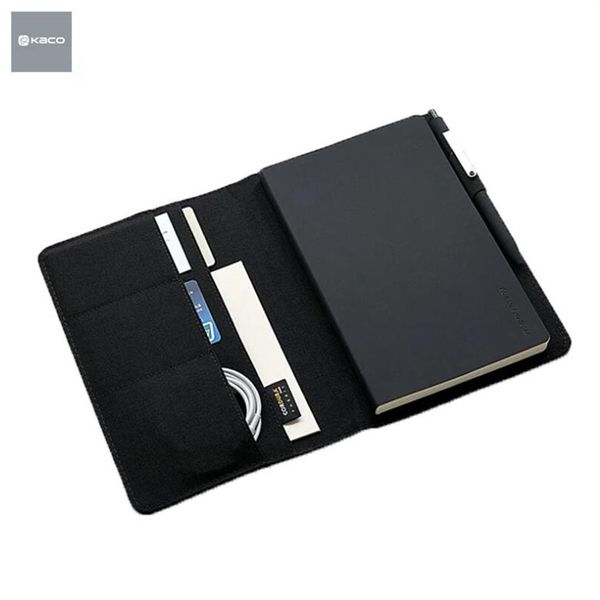 Xiaomi youpin Kaco Noble Paper Notebook Capa de couro PU Multi-layer Design de armazenamento Tamanho A5 Equipado com caneta de gel 3001780-B1309M