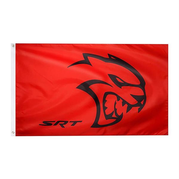 Флаг 3х5 футов для Dodge Challenger Srt Car Flag Hellcat Banner Indoor and Outdoor с медными Grommets Canvas Header261L