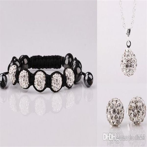 5 Pz / lotto 10mm argilla di cristallo nuovo arrivo disco perline strass cristallo Set bracciale collana borchie orecchini gioielli set o3422 w252x