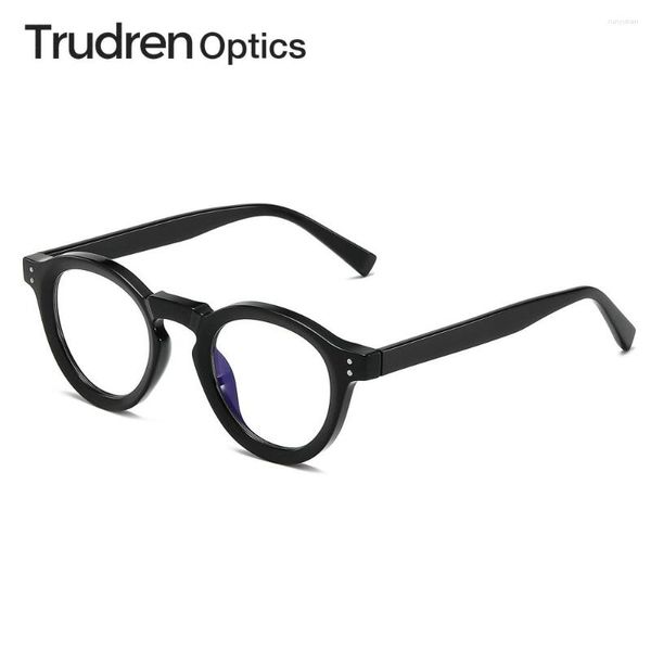 Sonnenbrille Trudren Vintage Crown Panto Nicht verschreibungspflichtige klare Brille für Männer Frauen Anti-Blaulicht-Displayschutz Augenglas 2010