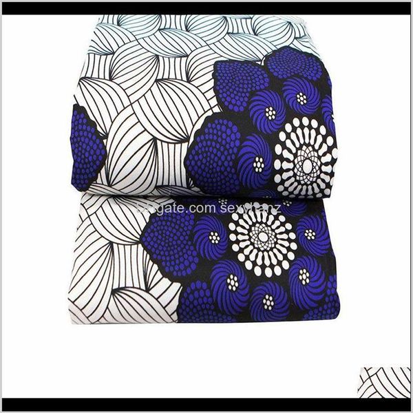 Одежда для ткани 21 Продукция Анкара Полиэфир Припечатки Binta Real Wax 6 Yards African Fabric для ручной работы SE252S