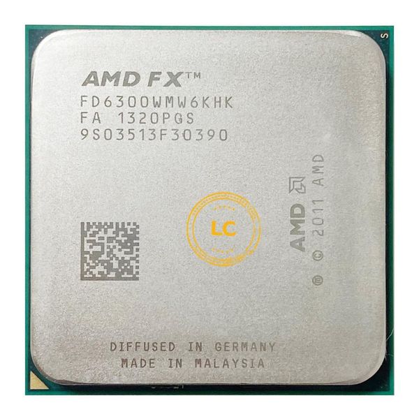 Amd série FX fx6300 FX 6300 3 5 GHz processador CPU de seis núcleos fd6300wmw6khk Soquete AM3 Processadores Cpu Verificação completa antes de enviar Me228B