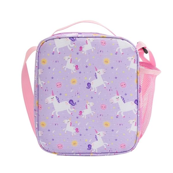 Kühlakkus/isotherme Taschen 28GD Niedliche Einhorn-Lunchtasche Cartoon Isolierte Thermo-Lebensmitteltasche Lunchbox Picknickzubehör Kühltasche für Kinder Mädchen Jungen 230718