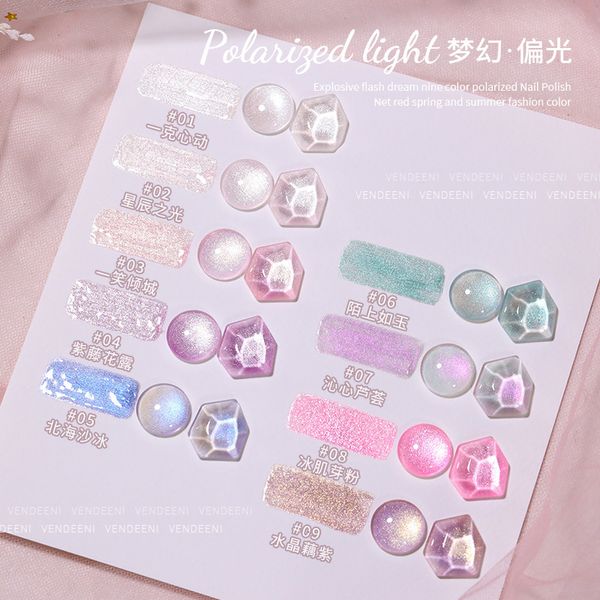 Nagellack der Highlight-Serie, Gelpolitur, Diamant-Flash-Gel, semi-permanente holografische Seife, UV-Gel-Lack, DIY-Nagelkunst, 230718