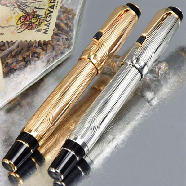 Luxo Bohemie Roller Ball Pen Golden Silver White Star School Office Supplies com tampa de diamante escrevendo papelaria suave e Germ2451