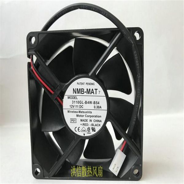 Original NMB-MAT 8025 3110GL-B4W-B54 0 30A 80 80 25MM 2 fios fonte de alimentação chassis fan232I