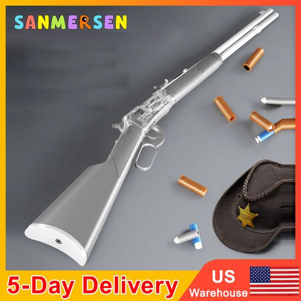 Sand Play Water Fun 1894 Winchester Shell Ejection Soft Bullet Toys Gun Can Fire 98K S gun Sniper Rifle Airsoft Armas Shooting Games Boys Gift 230719