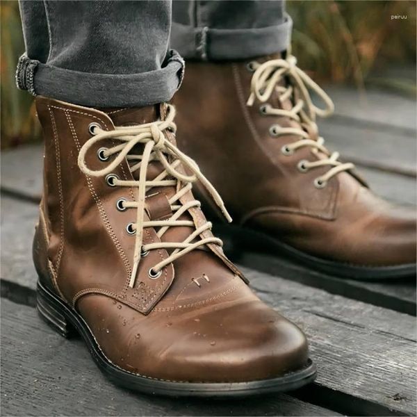 Stiefel Männer Herbst Exquisite Zip Knöchel Handgemachte Runde Kappe Niedrigen Absatz Männer Schuhe Mode Leder Prägnante Freizeit Design