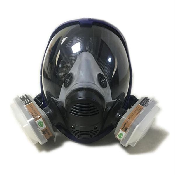 estilo 2 em 1 função respirador facial inteiro silicone máscara de gás facial peça facial pintura por pulverização 250g