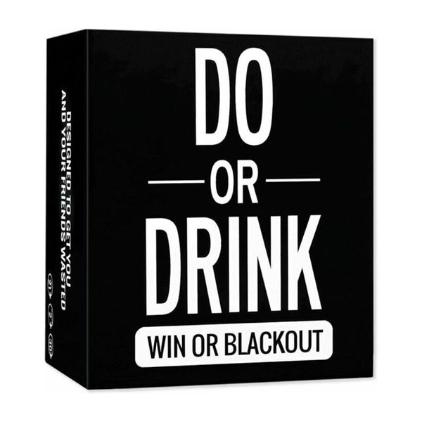 Großhandel Do or Drink Win or Blackout Party Kartenspiel Spaß beim Trinken für Erwachsene Brettspielabend Mädchenabend Junggesellenabschied Paare Trinkspiel