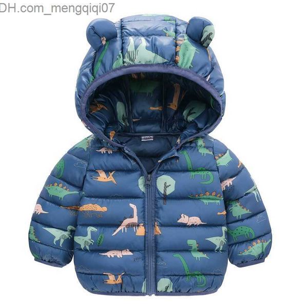 Palto Kış Bebek Hafif Ceket Kız Kapşonlu Çocuk Ceket Kız Rüzgar Geçirmez Ceket Sıcak Unisex Boy Ceket Kalın Ceket Z230720