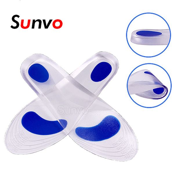 Accessori per parti di scarpe Soletta in gel di silicone per piedi piatti Supporto per arco Solette ortopediche Fascite plantare Sollievo dal dolore Cura del piede Cuscinetto metatarsale 230718