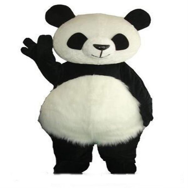 Traje de mascote de panda clássico de fábrica 2019, traje de mascote de urso, traje de mascote de panda gigante 236O