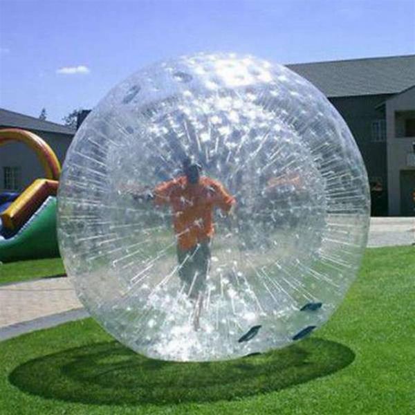 Zorb Ball Bolas de hamster humano infláveis para jogos de caminhada terrestre ou hidro aquática Zorbing com arnês opcional 2 5m 3m161W