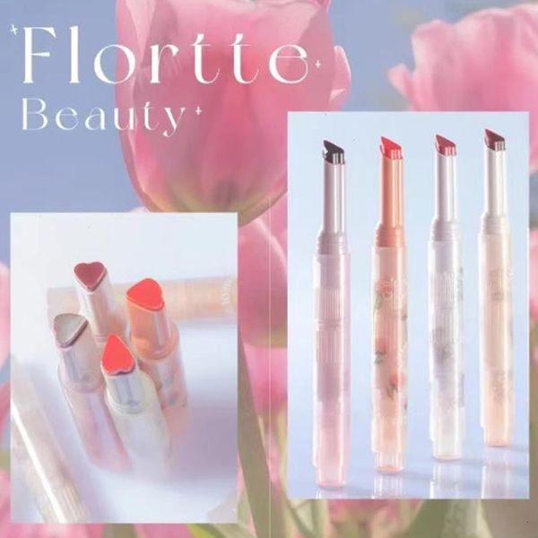 Rossetto FLORTTE First Kiss serie love rossetto penna specchio lucido rossetto idratante cosmetici di bellezza femminile all'ingrosso 230718