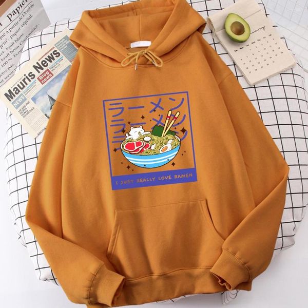 Felpe con cappuccio da uomo Kawaii I Just Really Love Romenhoodies Uomo Versatile Street Felpa Grafica classica Abbigliamento sportivo Splendida felpa con cappuccio allentata