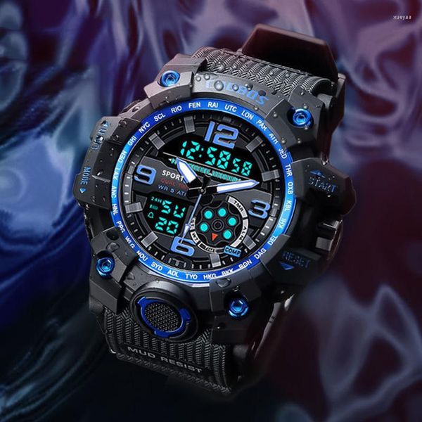 Orologi da polso Orologio elettronico militare da uomo di moda Fanteria G Orologio da polso al quarzo impermeabile antiurto per studenti Orologio da polso al quarzo per sport all'aria aperta