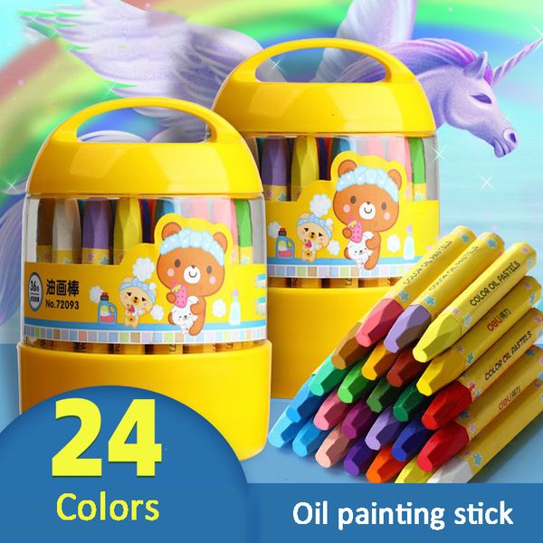 Маркеры 18.12.24.036 Цветные карандаши не токсичная живопись кисти для живописи масла школьная школьная поставка детских искусств.