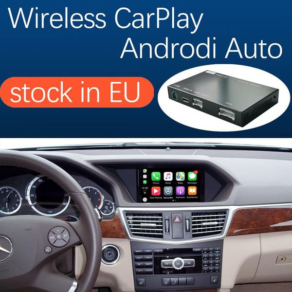 Interfaccia Wireless CarPlay per Mercedes Benz Classe E W212 E Coupe C207 2011-2015 con Android Auto Mirror Link AirPlay Car Play2922