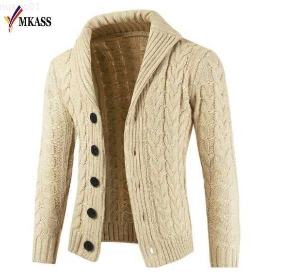 Herrenpullover Heißer Pullover Männer Strickjacke Mode Winter Warme Gestrickte Sweatercoat Lässige Männliche Lose Jacke Mantel männer Junge Outwear Strickwaren Mantel L230719