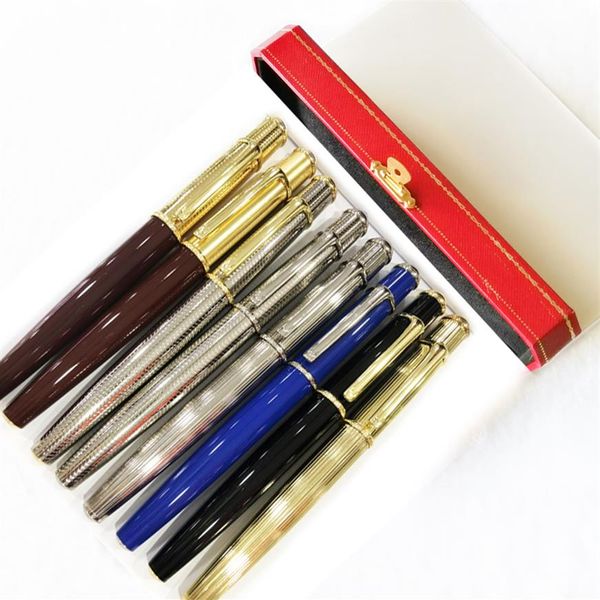 PURE PEARL Classic Series Roller Ball Pen Prata Metal Golden Silver Clip papelaria material escolar para escritório Escrita Suave e Gif288B