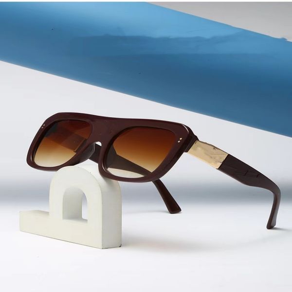 Neue europäische und amerikanische große quadratische Rahmen trendige Mode-Sonnenbrillen Damen High-End-Sinn Party Reisen leichte Luxus-Persönlichkeits-Sonnenbrillen Großhandel