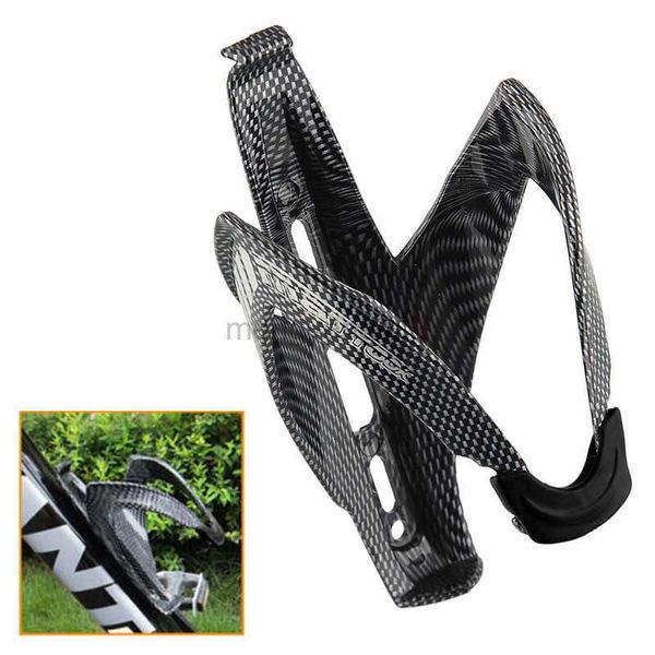 Gaiolas para garrafas de água em fibra de carbono pretas, suporte para garrafas de água de vidro, MTB, ciclismo, bicicleta de estrada, gaiolas para garrafas de água, acessórios para bicicletas HKD230719