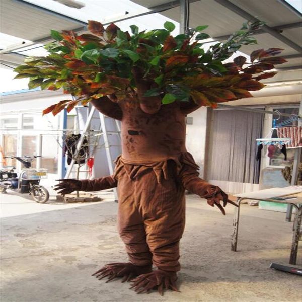 Gerçek resimler lüks ağaç maskot kostüm fil maskot kostümü yetişkin boyutu fabrika doğrudan 242k