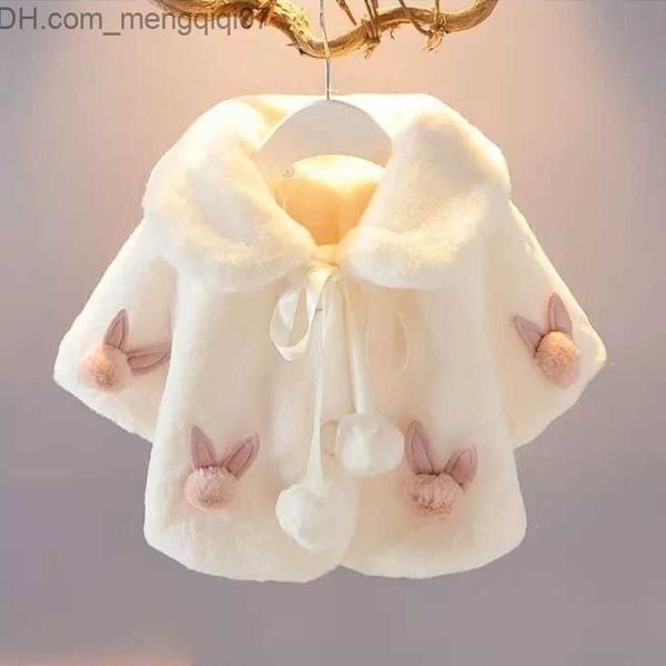 Jacken Babykleidung Oberbekleidung Frühling und Herbst Babyhorn Fallschirmspringen Kaminsims Kunstpelz Kleinkind Strickjacke Poncho Z230719