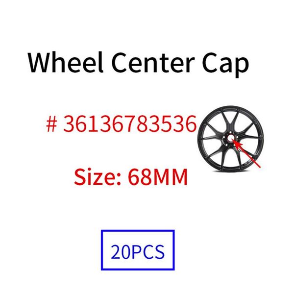 Acessórios para fixação do carro 100 peças 68 mm azul preto branco capas de cubo central tampas de emblema emblema substituição para X3 X6 X7 1 série 2 289 m