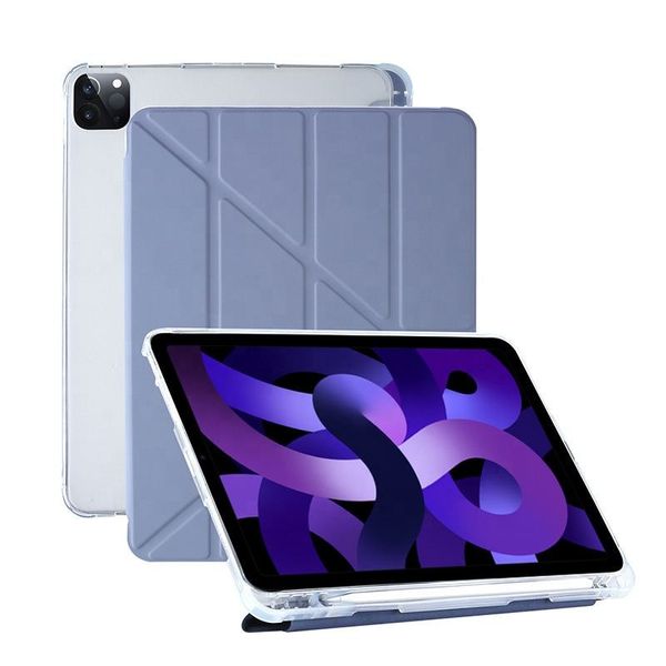 Anti -fall tpu yumuşak kabuk koruyucu tablet kapak kasa kalem yuvası iPad Pro 11 Pro 12.9 Air5 gen iPad 10. Gen 10.9