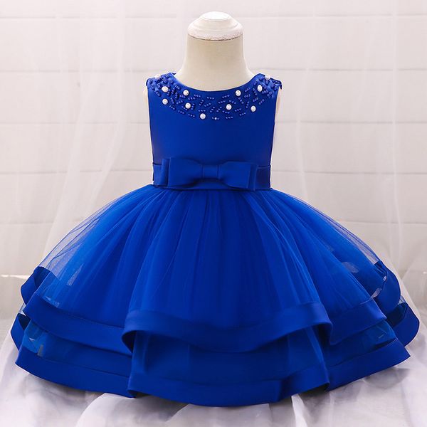 Pageant Infantil 1st Birthday Dress For Baby Girl Abiti da battesimo Abiti da principessa floreali Toddler Party Wedding 3 6 mesi