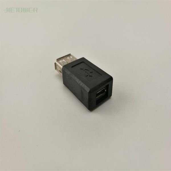 200 штук Целой высокоскоростной USB 2 0 Женский A до Micro USB B 5-контактный разъем для адаптера Classic Simple Design304b