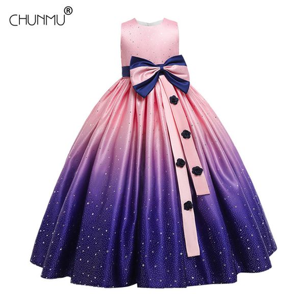 Festzug Vintage Kleid Kinder Party Tüll Brautjungfer Kleider Für Mädchen Kinder Kostüm Hochzeit Kleid Mädchen Infant Vestido