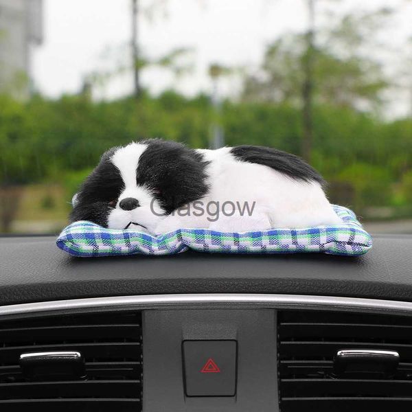 Decorações de interiores Enfeite de carro Adorável Cachorro de pelúcia Decoração de interior automotivo Cachorrinho dormindo Brinquedo Enfeites de painel de carro bonito Acessórios x0718