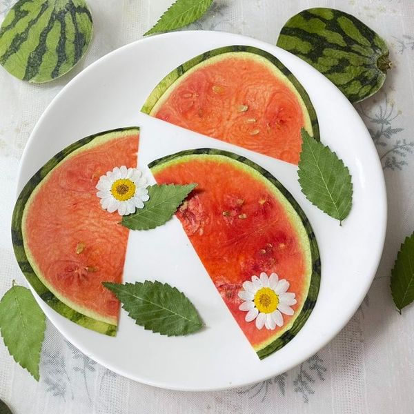 Dekorative Blumen 5 Stück getrocknete gepresste halbrunde Wassermelonenfruchtscheiben Pflanze Herbarium für Exopy Schmuck Po Rahmen Telefonhülle Lesezeichen Handwerk