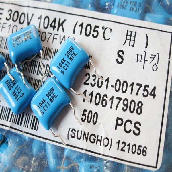 Coréia SUNG HO febre filme amplificador CBB capacitor 300V 104K 0 1UF passo P7 5227k