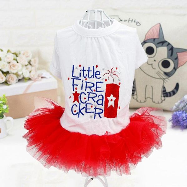 Vestuário para cães à venda Vestidos de princesa para animais de estimação para pequenos animais Verão XS XL Gato Tutu Menina Estoque Saia Chihuahua Suprimentos fofos