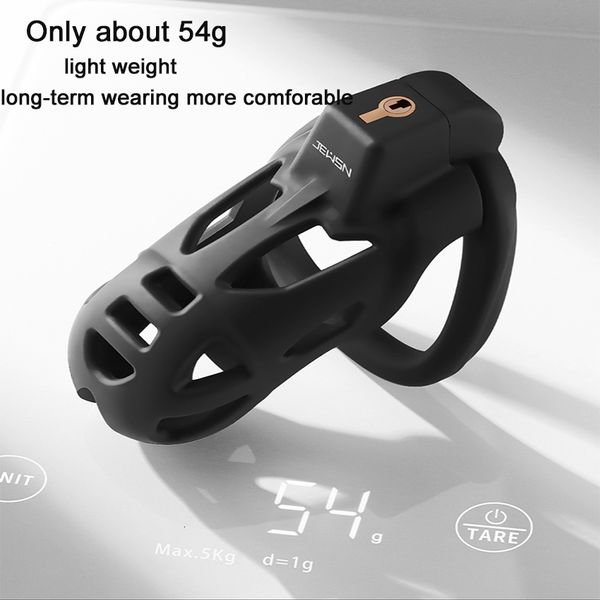 Cockrings Resina Masculino Dispositivo de Castidade Cobra Cobra Gaiola Com 3 Penis Anel Manga Bloqueio Penis Cage Cinto Bondage Cinto Fetiche Brinquedo Sexual Para Homens Adultos 18 230719